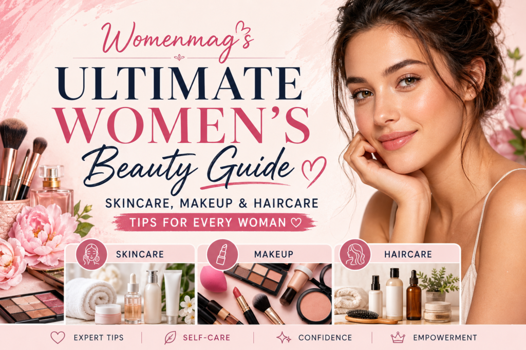 Womenmag’s Ultimate Women’s Beauty Guide: Skincare, Makeup & Haircare Tips for Every Woman Womenmag's Ultimate Women's Beauty Guide